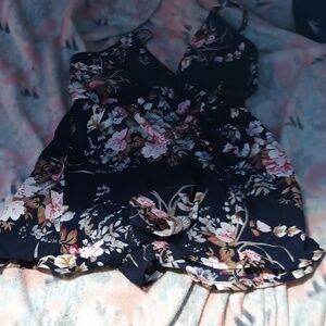 Shein floral romper